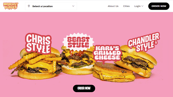 Site Web de M. Beast Burger