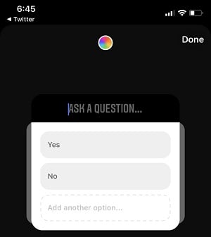Mise à jour de l'autocollant du sondage Instagram Stories