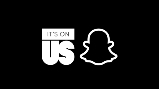 Snapchat c'est sur nous logo