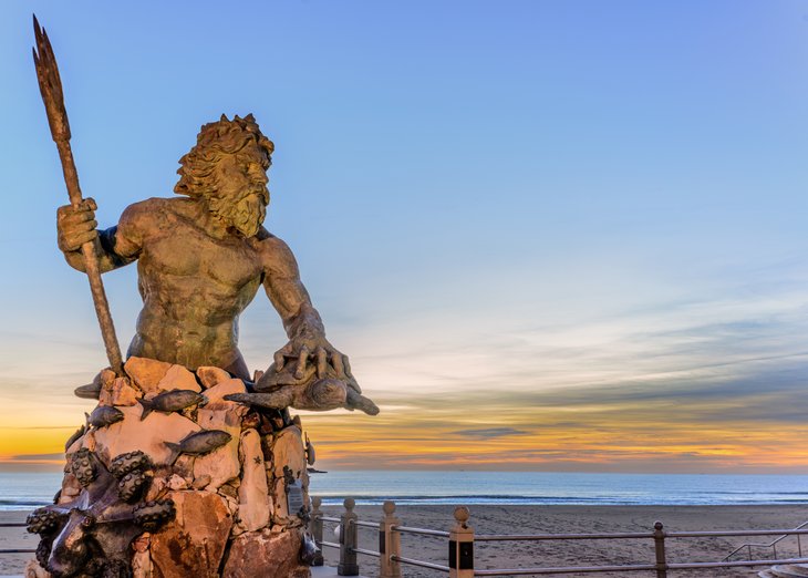 Statue du roi Neptune à Virginia Beach