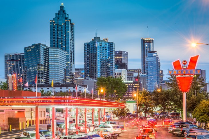 Paysage urbain d'Atlanta