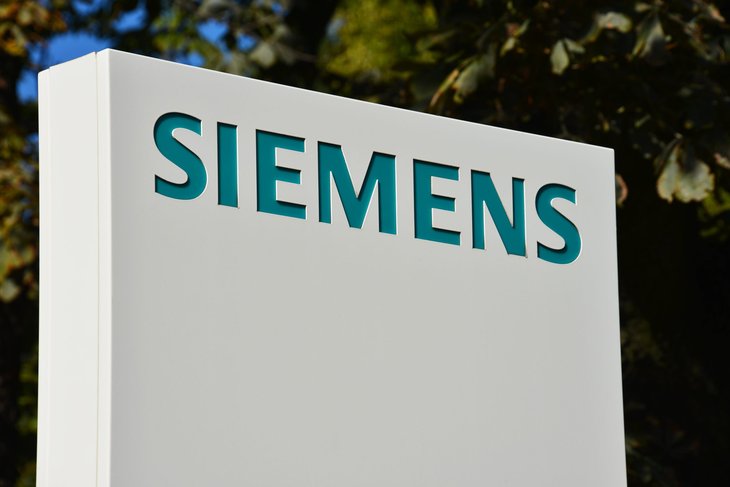 Siemens Company Sign