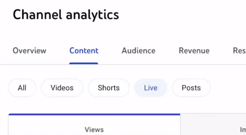 YouTube Studio content analytics update