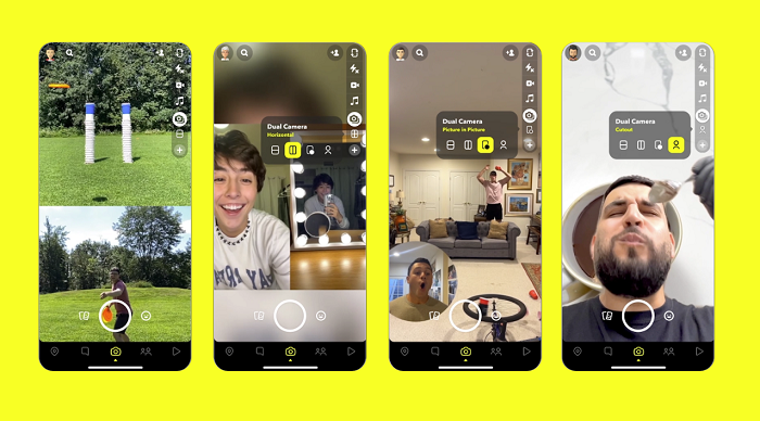 Snapchat Dual Camera Mode