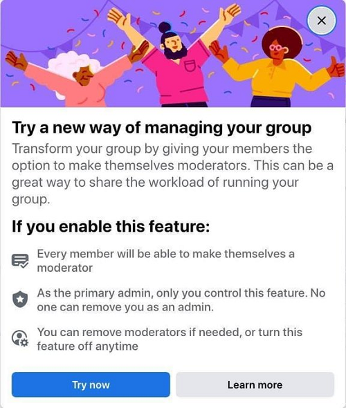 Facebook Groups moderators