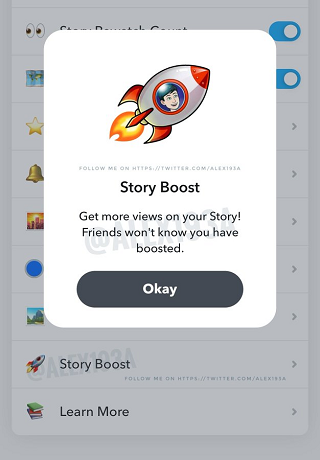 Snapchat Story Boost