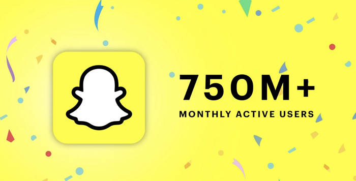 Snapchat 750 million users