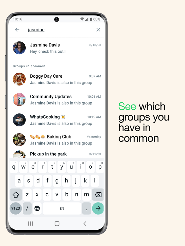 WhatsApp groups update