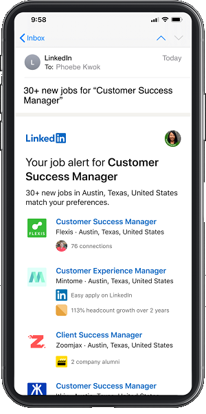 LinkedIn job search update