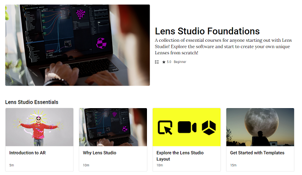 Snap Lens Studio Foundations