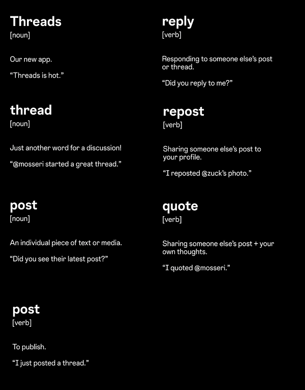 Threads Dictionary