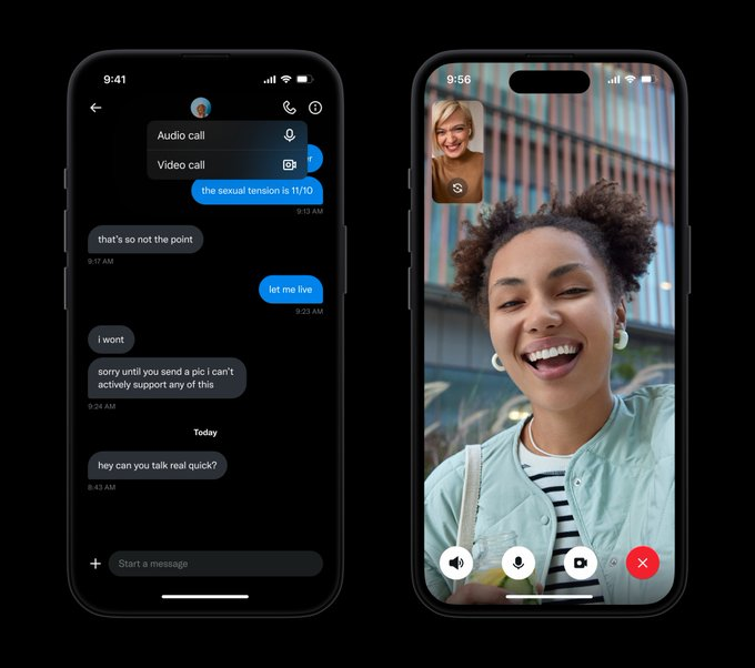 Twitter voice and video calls