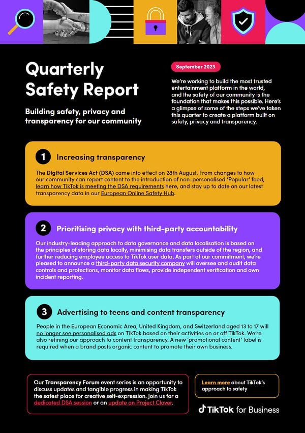 TikTok Safety Report