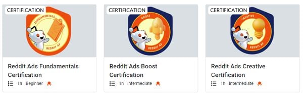Reddit creative certification