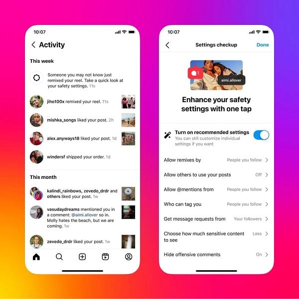 Instagram teen safety tools